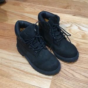 Black Timberland boots
